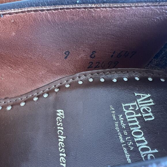 Allen Edmonds Westchester 9 E Dress Shoes Walnut USA Leather Brown main image 10
